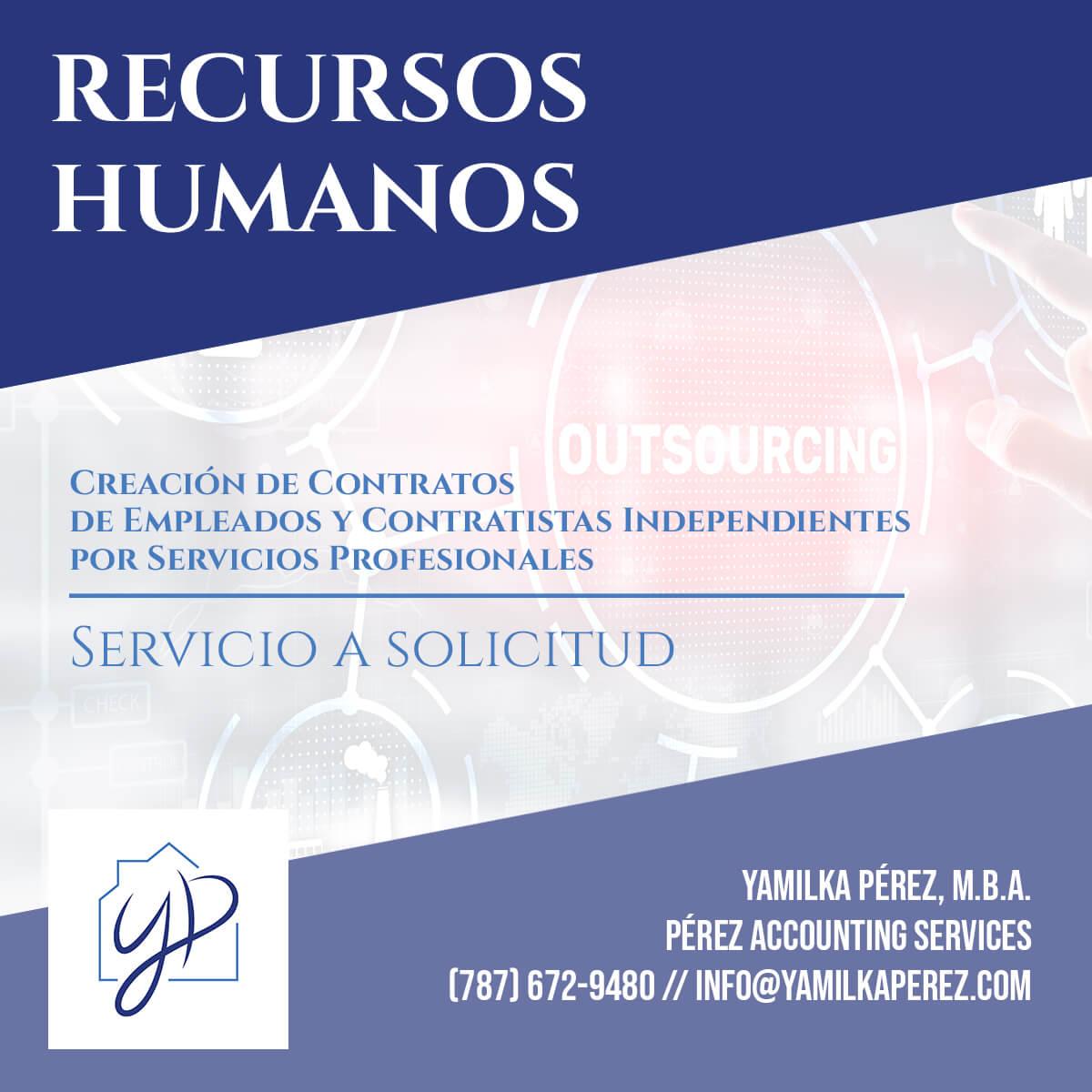 Recursos Humanos - Creación de Contratos de Empleados y Contratistas Independientes