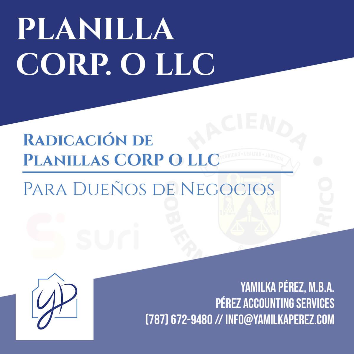 Planilla Corp/LLC